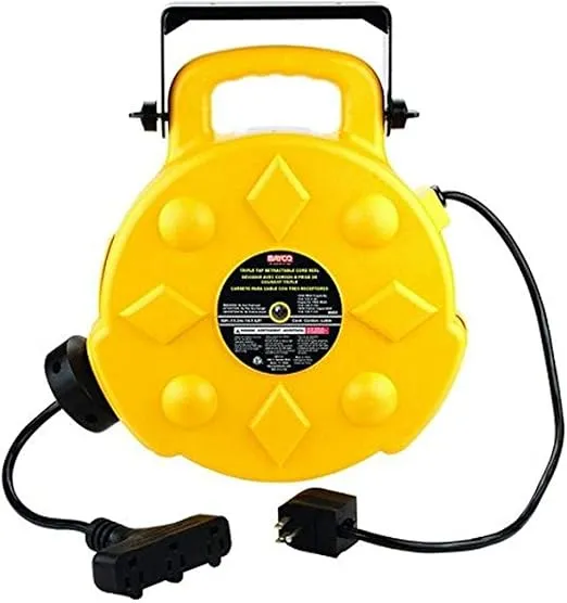 Bayco SL-8903 Cord Reel, Yellow