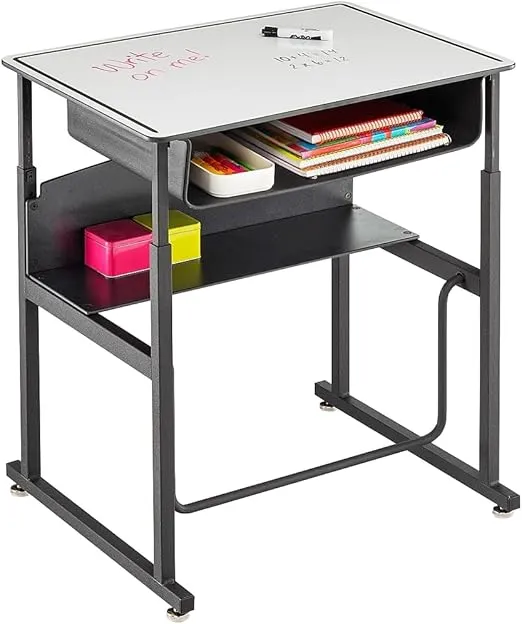 Safco Alphabetter Desk, 28" x 20", Dry Erase Classroom and Home School Desk