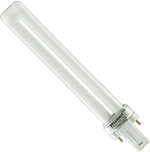 Sylvania 21136 (6-Pack) CF13DS/827/ECO 13-Watt Single Tube Compact Fluorescent Light Bulb, 2700K, 800 Lumens, 82 CRI, T4 Shape, GX23 Bi-Pin Base