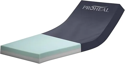 Bariatric Foam Hospital Bed Mattress for Pressure Redistribution - Two-Layered High Density Foam - Moderate to High Bed Sore Treatment Medical Mattress - 42" x 80" x 6"