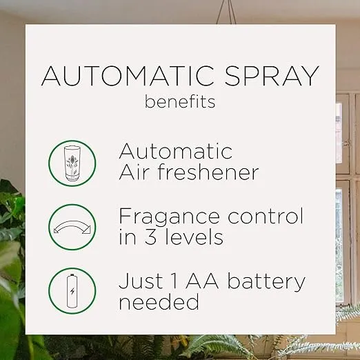 Air Wick Automatic Air Freshener Spray Refill, 2ct, Lavender & Chamomile, Odor Neutralization, Essential Oils