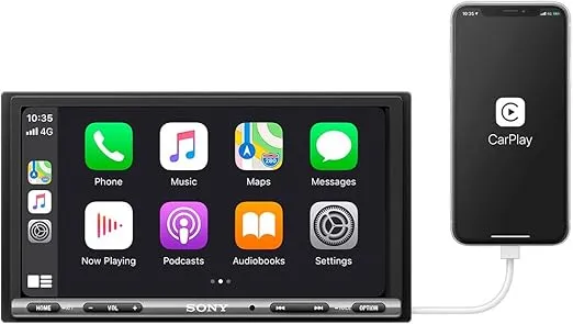 Sony 6.95 Inch - Apple Car Play/Android Auto Digital Media Receiver W/Bluetooth and Back Up Camera Input