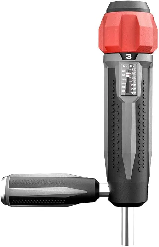 Real Avid Gunsmithing Torque Wrench Kit | All in One Torq Driver Tool with Screwdriver Bit Set & Accurate 1 Inch/Pound Setting for Precision Scope Mounting. Premium KIT.