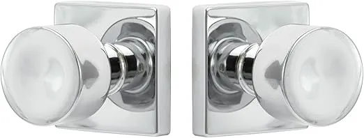Sure-Loc Hardware BG101-SQ 26 Bergen Square Passage Knob, Polished Chrome