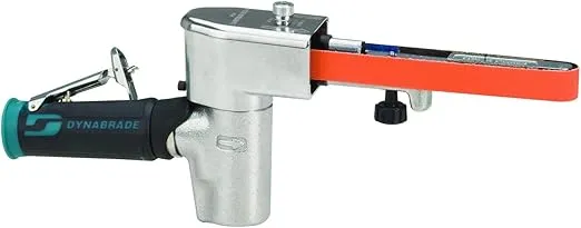 Dynabrade (40320) Dynafile II Abrasive Belt Tool | 0.5 hp 20,000 RPM Pneumatic Motor, 7 Degree Offset | For 1/4"-3/4" (6-19 mm) Wide x 18" (457 mm) Long Belts