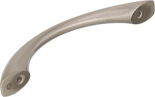 Amerock | Cabinet Pull | Satin Nickel | 3-3/4 inch (96 mm) Center to Center | Vaile | 10 Pack | Drawer Pull | Drawer Handle | Cabinet Hardware
