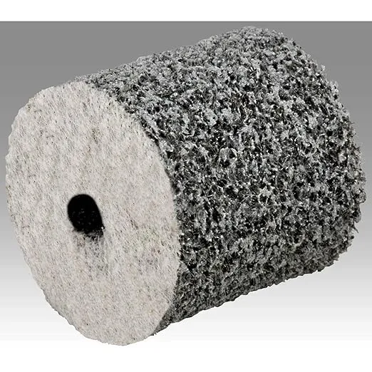 Scotch-Brite 15842 EXL Unitized Wheel, 1/2" x 1/4" x 1/8" 2S FIN, .5" Diameter, Abrasive Grit, 35100 RPM (Pack of 120)