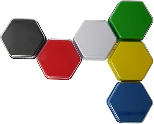 Talking Products, Talking Tiles Voice Recorders, Communication Sound Buttons. Pack of 6 Colors, 80 Seconds Recording. Educational Classroom Learning Resources, Game Show Answer Buzzers.