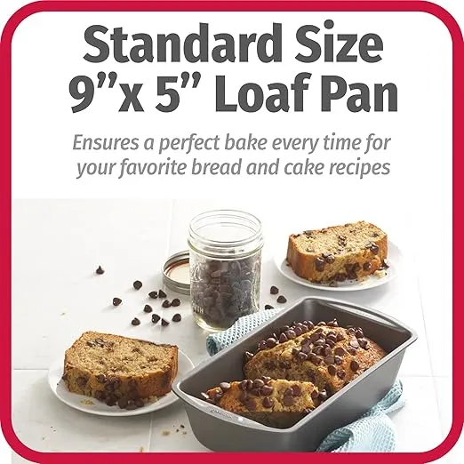 GoodCook Set of 2 Non-Stick 9” x 5” Bread Loaf Pans – Loaf Bread Pan for Baking, Steel Bread Baking Supplies, Baking Pans for Meatloaf, Breads, Cakes, Brownies, Lasagnas, Casseroles