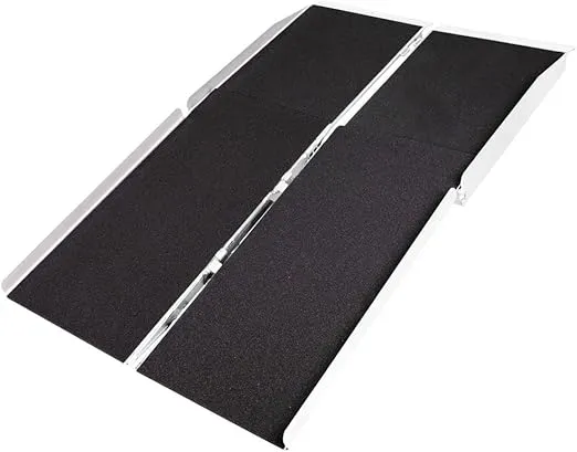 Silver Spring WCMF-4 Aluminum Multi-Fold Wheelchair Ramp - 4' Long