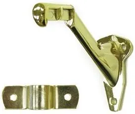Deltana ZHRBB325U15 Hand Rail Brackets; Zinc 3-1/4" Projection; Satin Nickel Finish