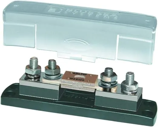Blue Sea Systems 5503 ANL 35A to 750A Fuse Block with Insulating Cover, 7.0'' x 2.0''