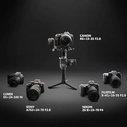 ZHIYUN Weebill 2, 3-Axis Gimbal Stabilizer for DSLR and Mirrorless Camera, Nikon Sony Panasonic Canon Fujifilm BMPCC 6K, Full-Color Touchscreen, PD Fast Charge