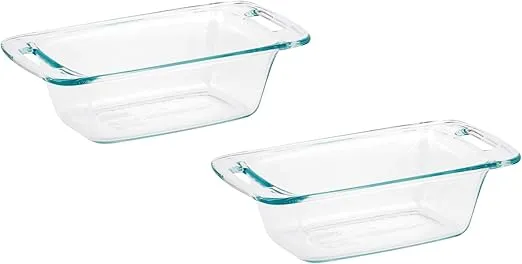 World Kitchen 1085799 Pyrex Easy Grab Loaf Dish, Pack of 2 Dishes