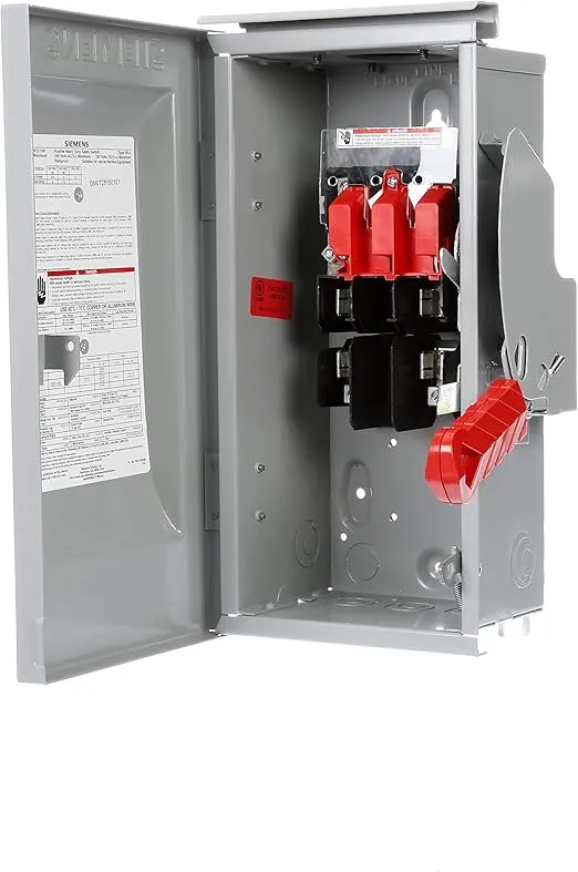 Siemens HF221NR 30-Amp 2 Pole 240-volt 3 Wire Fused Heavy Duty Safety Switches