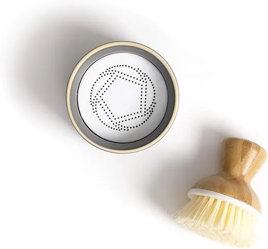 Full Circle Bubble Up, Brush + Dispenser, Gray