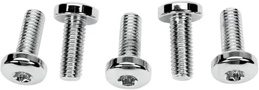 Colony Chrome Rear Rotor TORX Bolts for Harley-Davidson Brake Rotors with Cast Wheels OEM #43562-92