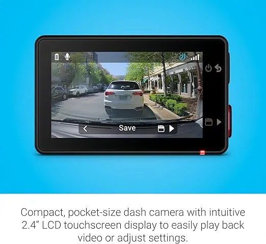 Garmin Dash Cam™ X310, Compact 4k Ultra HD Touchscreen Dash Cam with a 140-degree Field of View, Built in Clarity™ Polarizer, Voice Controlled, GPS, 2.4” Display, Automatic Recording