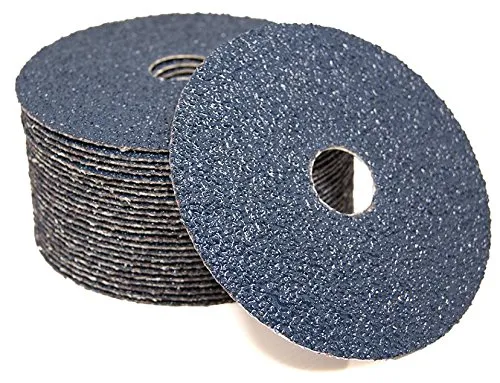 Benchmark Abrasives 4 1/2 Inch Sanding Discs Zirconia Resin Fiber Grinding Disc for Grinding, Stripping on Wood, Fiberglass, Metal, 7/8" Arbor Angle Grinder Sanding Disc, 25 Pack - 24 Grit