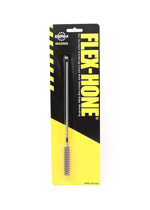 Brush Research BC95M240AO FLEX-HONE®, 3/8" (9.5mm) Diameter, 240 Grit, Aluminum Oxide, For Aluminum, Brass, Bronze and Softer Non-Ferrous Materials