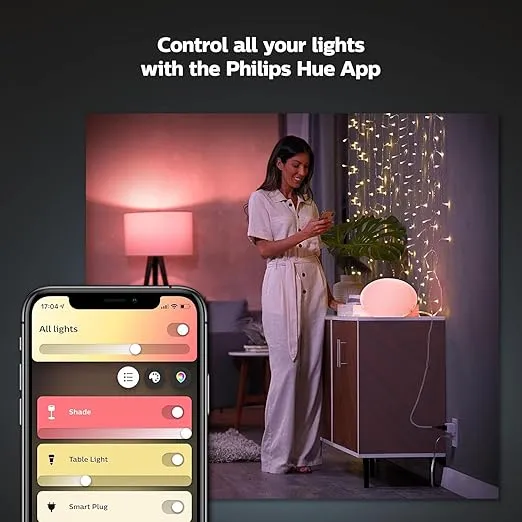 Philips Hue Smart Plug, White - 1 Pack - Turns Any Light Into a Smart Light - Control with Hue App - Compatible with Alexa, Google Assistant, and Apple HomeKit