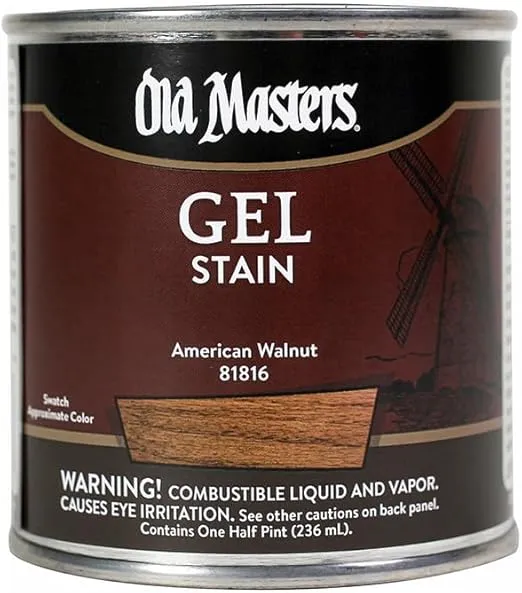 Old Masters 182299 1/2 Pint American Walnut Gel Stain Classics