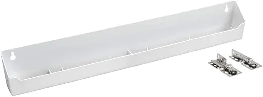 Rev-A-Shelf 22" Tip-Out Plastic Sink Tray for Kitchen and Bathroom Base Cabinets, Large Pullout Vanity Shelf Home Organizer, White, LD-6591-22-11-1