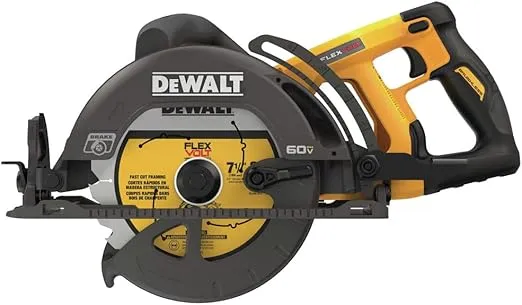 DEWALT FLEXVOLT 60V MAX* Circular Saw for Framing, 7-1/4-Inch, Tool Only (DCS577B)