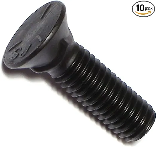 014973294373 Grade 5 Plain Plow Bolts, 7/16-14 x 1-1/2, Piece-10