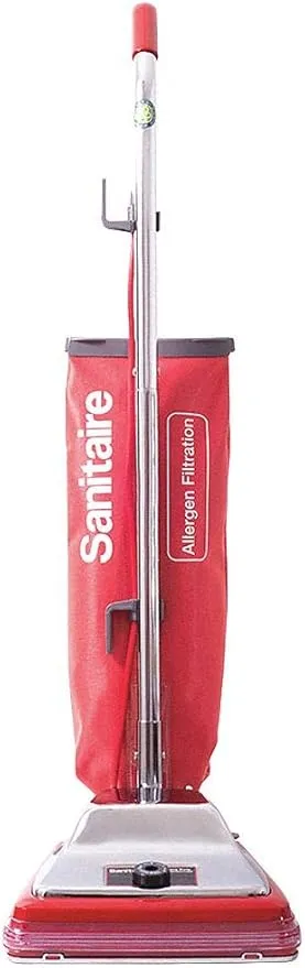 Sanitaire SC888K Commercial CRI Approved Upright Vacuum Cleaner with Disposal Bag and 7 Amp Motor, 12" Cleaning Path