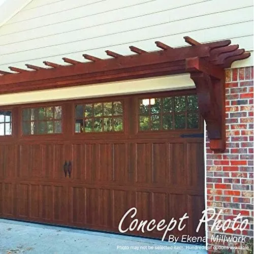 Ekena Millwork RFT06X06X18NEW00RDF Newport Rough Sawn Rustic Wood Rafter Tails' 6"W x 6"H x 18"L, Douglas Fir