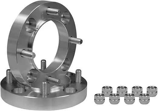 SuperATV Heavy Duty 1" Wheel Spacer Adapters for Polaris 3/8" Studs to Polaris 12mm - Full Set of 4 Adapters