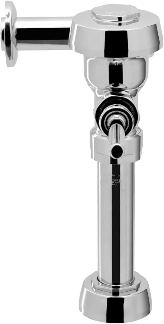 Sloan Royal 111 Exposed Manual Water Closet Flushometer, 1.28 GPF Manual Flush Valve - Single Flush Non-Hold-Open Handle, Fixture Connection Top Spud, Polished Chrome Finish, 3910168