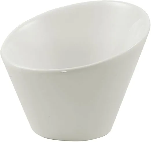 10 Strawberry Street Whittier 8.75"/ 2 Qt Tall Slant Bowl/Ice Bucket, Set of 2, White