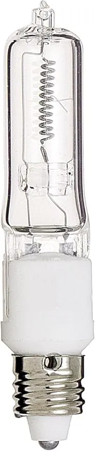 Satco S3107 120V 100-Watt T4 E11 Base Light Bulb, Clear (12 Pack)