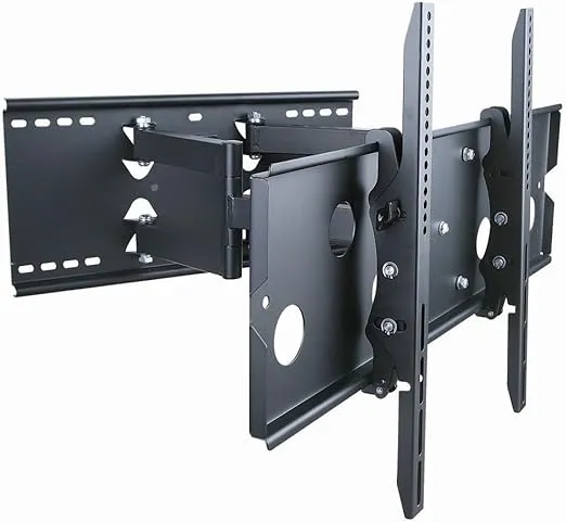 Monoprice Commercial Full Motion TV Wall Mount Bracket for 32" to 60" TVs up to 175lbs, Max VESA 750x450, Heavy Duty Works with Concrete and Brick