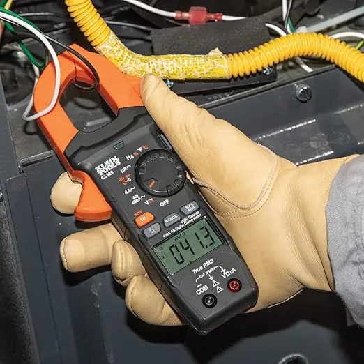 Klein Tools CL320 Digital Clamp Meter, HVAC AC Auto-ranging 400A, AC/DC Voltage, TRMS, DC Microamps, Resistance, Frequency, NCVT, Temp, More