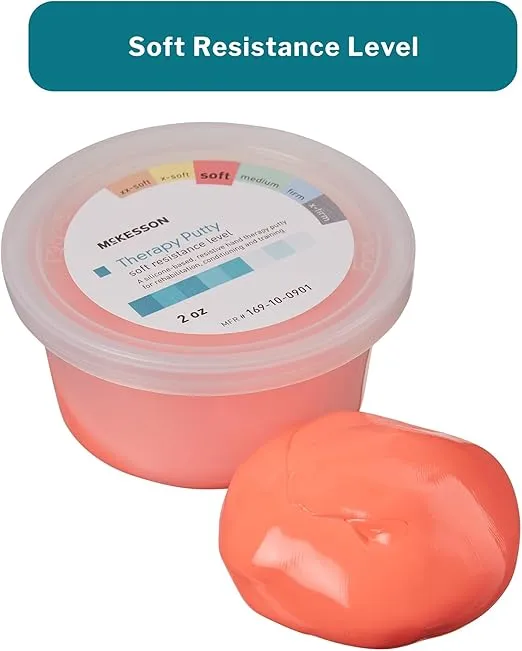 McKesson Therapy Putty, Non-Toxic, Unscented, Red, Soft, 2 oz, 1 Count