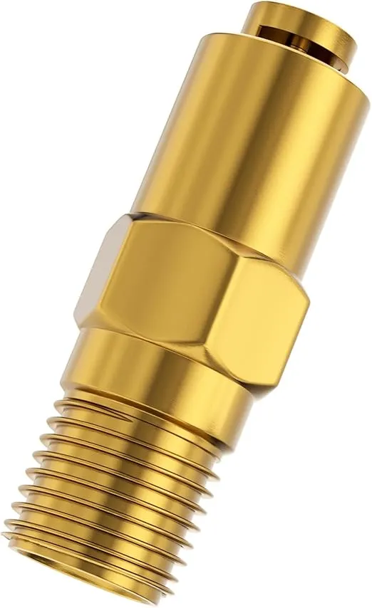 7101359 Pressure Washer Thermal Relief Valve - 1/4 MPT Cleaning Thermal Relief Valve For AAA Simpson Gas Powered Pressure Washer Pumps(Gold)