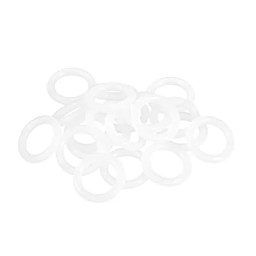 uxcell Silicone O-Ring, 18mm OD, 12mm ID, 3mm Width, VMQ Seal Rings Gasket, White, Pack of 20