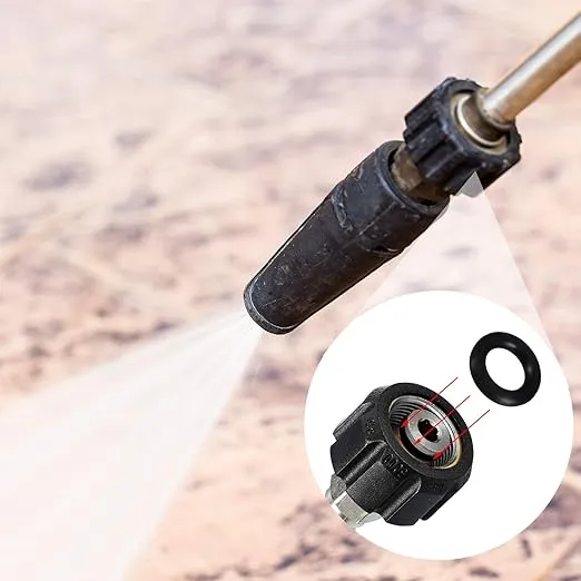 48 Pieces O-Ring Power Pressure Washer Kit 6 Sizes Sealing Stainless Steel Filter for Power Pressure Washers, Pump, Hose, Gun, Wand and Lance