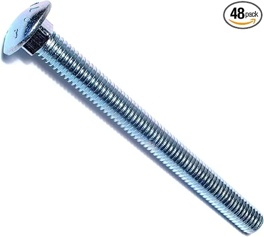 014973368661 Carriage Bolts, 7/16-14 x 5, Piece-48, zinc