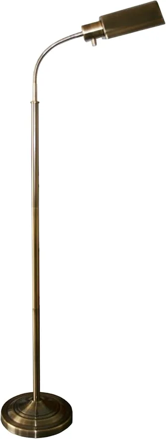 402051-07 Natural Daylight Battery Operated Cordless, Antique Brass Floor Lamp