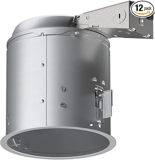 HALO E26 6 in. Aluminum Recessed Lighting Housing for Remodel Ceiling, Insulation Contact, Air-Tite, (E7RICAT)