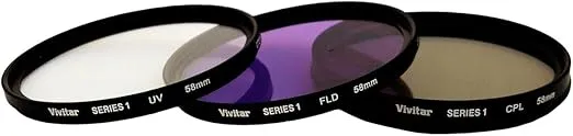 Vivitar FK358 58mm 3-Piece Camera Lens Filter Sets (OLD MODEL)