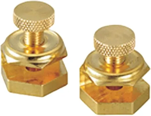 Johnson Level & Tool 405 Stair/Square Gauge Set – 2/Card, Brass Plated, 2 Pack