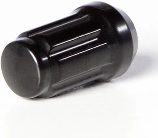 Circuit Performance Spline Drive Tuner Acorn Lug Nuts Black 12x1.25 Forged Steel (20pc + Tool)