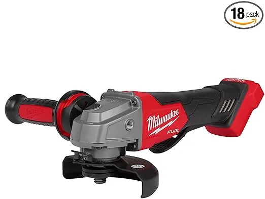 Milwaukee 2880-20 M18 FUEL Brushless Lithium-Ion 4-1/2 in. / 5 in. Cordless Small Angle Grinder with No-Lock Paddle Switch (Tool Only)