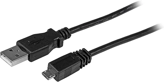 StarTech.com 1 ft. (0.3 m) USB to Micro USB Cable - USB 2.0 A to Micro B - Black - Micro USB Cable (UUSBHAUB1)