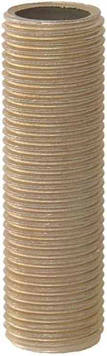 B&P Lamp® 1/8 IP Threaded Steel Lamp Pipe Nipple, 5 Inch Long